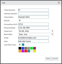 Add Plant dialog window